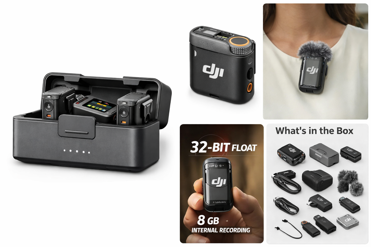 DJI Mic 2 – Wireless Microphone System for Creators