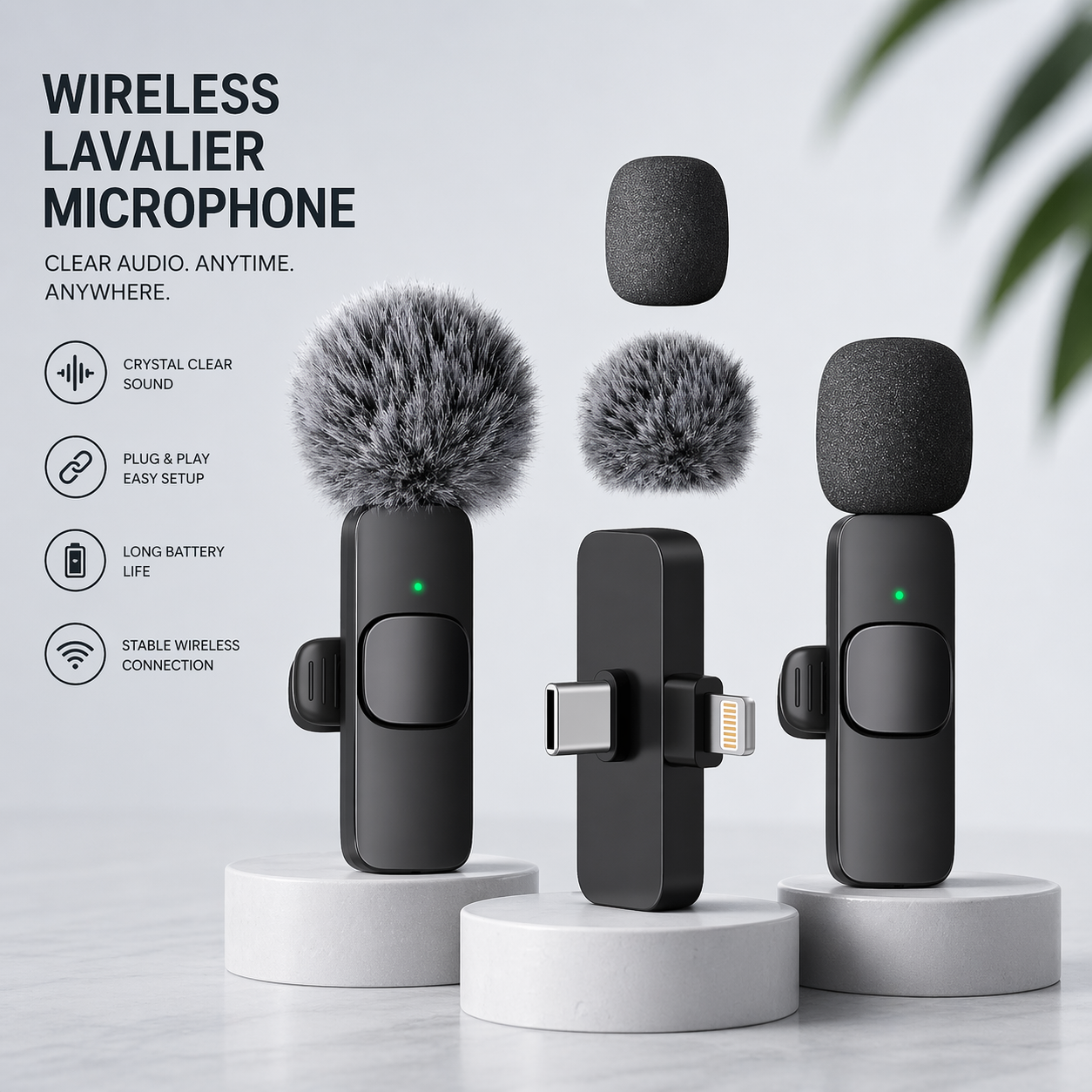 MAYBESTA Wireless Mini Microphone