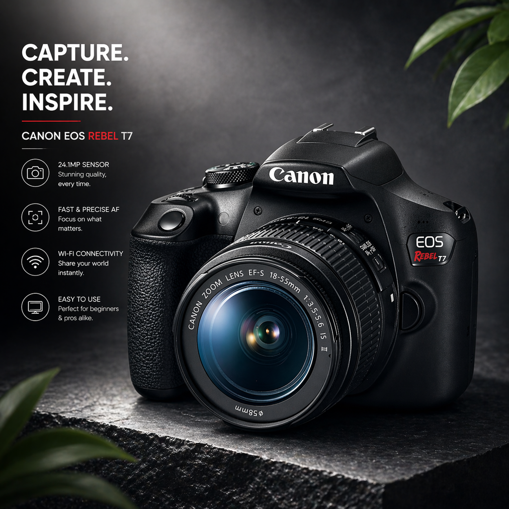 Canon EOS Rebel T7 DSLR